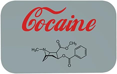 A kokain Formula, diatomaföld Szőnyeg Fürdőszoba Szőnyegek Szőnyeg Padló Lábtörlő 19.7 x 31.5 cm
