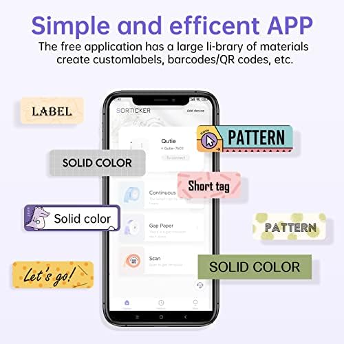 Címke Döntéshozók Gép Szalag Beépített Vágó Hordozható Bluetooth Kézi Matrica Nyomtató Otthoni Iroda Szervezet iOS Android Több Sablont Betűtípusok