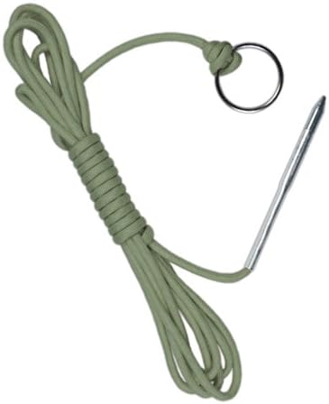 10 Láb 550lb Paracord Halászati Stringer Halat tartó Fém Threading Tű, 1 Inch Osztott Gyűrű