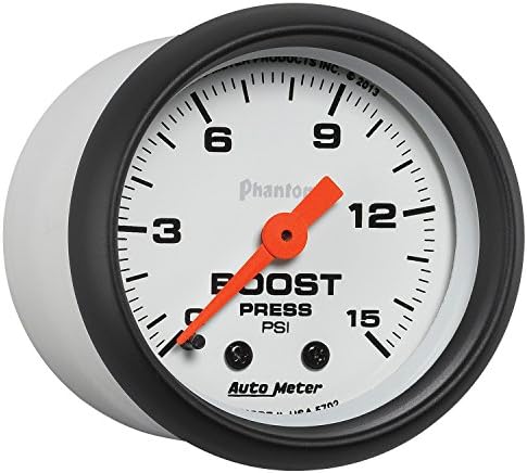 Auto Meter (5702) Fantom 2-1/16 0-15 PSI Mechanikus Boost Szelvény