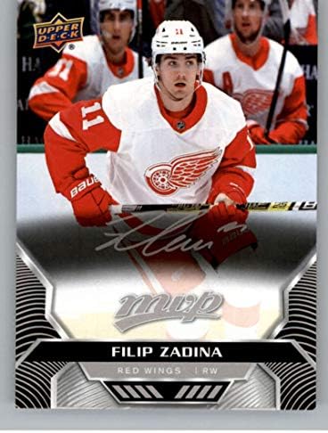 2020-21 Felső szint MVP Ezüst Script 57 Filip Zadina Detroit Red Wings NHL Jégkorong Trading Card