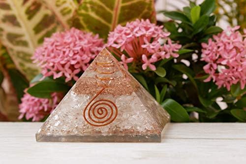 ZAICUS Tiszta Kvarc Piramis - Gyógyító Kristály Orgon Piramis - Természetes Drágakő - Feng Shui - Aura Tisztító - Jólét - Reiki Kristályok