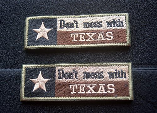 Ne Szórakozz a Texasi Állami Zászló Katonai Taktikai Morál Sivatagban Jelvény Hímzett Javítás Prémium Hímzett USA Zászló