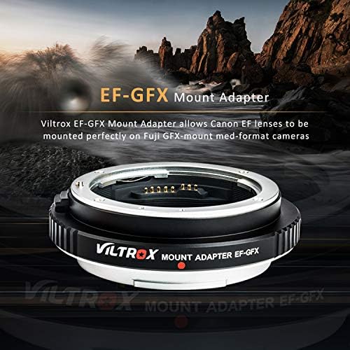 VILTROX EF-GFX Auto Fókusz Mount Adapter Aperture Control, EXIF Adó Canon EOS EF/EF-S Objektív Fujifilm Fuji GFX Mount Kamera GFX 100