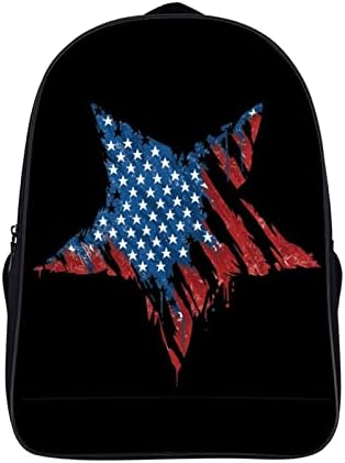 Évjárat USA-Csillagos Zászlót, Laptop Táska Heavy Duty Utazási Hátizsákok Daypack Táska Dupla Fülke Tartós Bookbag 16 Inch