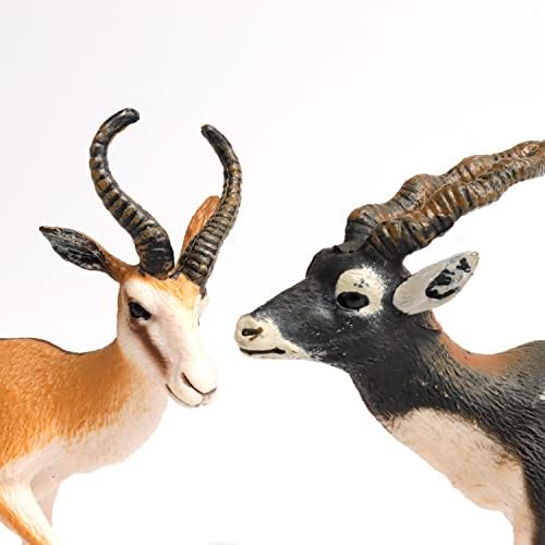 2 Db Antilop Figurák Reális Műanyag Oryx Bárány Vadon élő Állatok adatai Torta Toplisták Fél lakberendezés Születésnapi Ajándékok