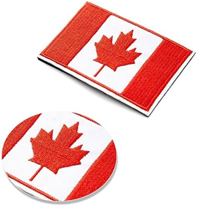 4db Kanada Kanadai Zászló Foltok, tépőzáras Hímzett Karszalagot Zászló Taktikai Foltok Hátizsákok Sapka Ruházat Kabátok.