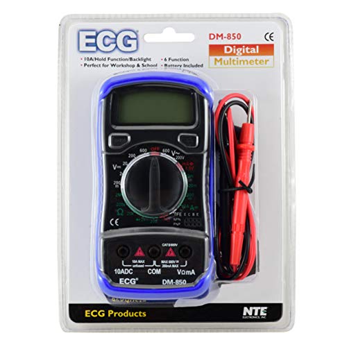 EKG DM-850 Digitális Multiméter 6-Funkció Tökéletes Műhely, Iskolai
