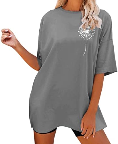 Női Plusz Maximum Levelet Grafikus Nyomtatás Rövid Ujjú Sleeve Strand Tshirts Edzés Felsők Női Plus Size