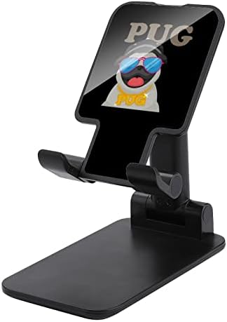 Király Pug Összecsukható Asztali mobiltelefon Jogosultja Hordozható Állítható Állvány Utazási Íróasztal Kiegészítők