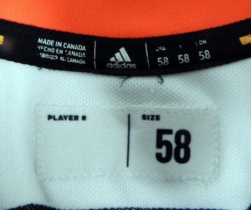 2019-20 San Jose Sharks a Játékban Használt Fekete Gyakorlat Jersey Adidas 58 DP42029 - Játék Használt NHL-Mezek