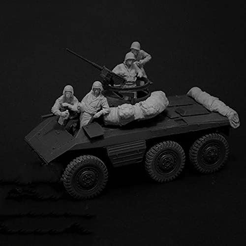 Risjc 1/35 WWII Tank Katona Gyanta Karakter Modell (4 fő + homokzsákokkal, nem Tank) festetlen, valamint összeszerelt Modell-készlet/208Z1