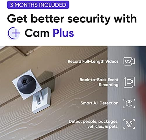 Wyze Cam Szabadtéri Starter Csomag v2 (magában Foglalja a bázisállomás 1 Cam), 1080p HD Beltéri/Kültéri Vezeték nélküli Intelligens Otthon