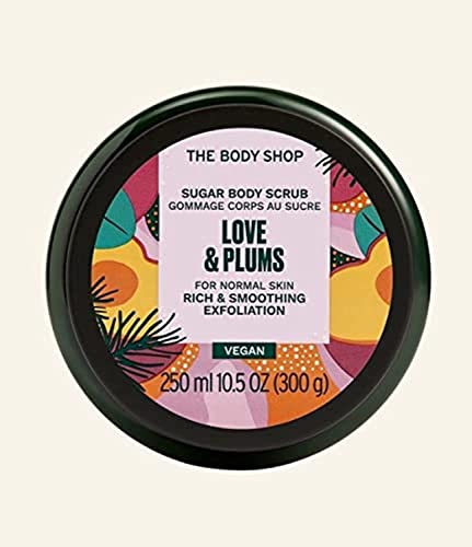 A Body Shop Szeretet & Szilva Cukor bőrradír 10.5 oz (300 g)