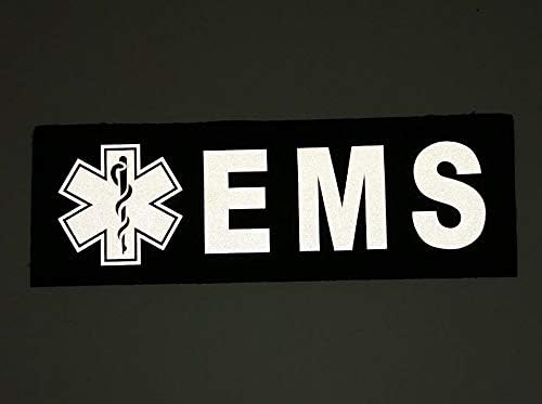 JFFCESTORE Fényvisszaverő EMS EMT Foltok, Taktikai Orvosi Foltok Hook-Rögzítő Hordozó (Piros, 8.7 * 2.96 a)