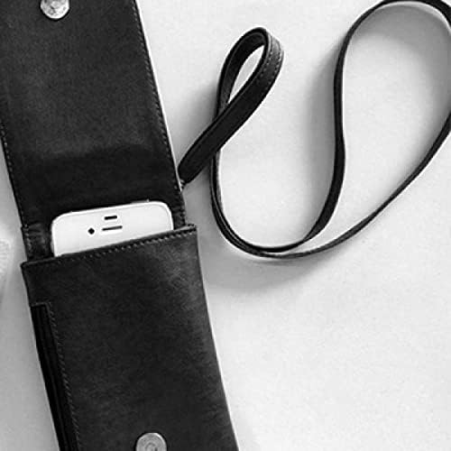 Az Egyszerűség Stílus Pufók Bagoly Phone Wallet Pénztárca Lóg Mobil Tok Fekete Zseb