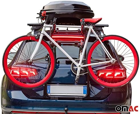 OMAC 3 kerékpártartó a Kia Rondo 2006-2013 Fekete | Csomagtartóba Szerelhető kerékpártartó 99 Kg Terhelés Összecsukható Minden