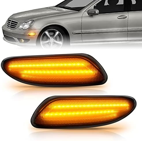 Bestview LED Oldalsó Helyzetjelző Lámpák Kompatibilis 2001-2007 Mer'cedes Benz W203 C230 C240 C280 C320 C350 C32 AMG, Vezető