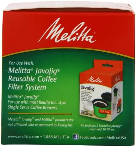 Melitta 63229 Egyetlen Kávé Szűrők JavaJigTM 60 Gróf (Pack 4)