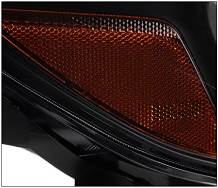 ZMAUTOPARTS LED-Szekvenciális Vetítő Fényszórók Fekete/Füst w/6 Fehér DRL Kompatibilis a 2015-2020 közötti Subaru WRX STI