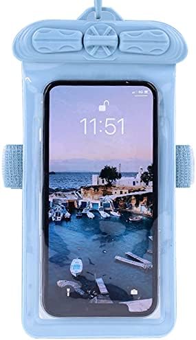 Vaxson Telefon Esetében, Kompatibilis a Panasonic P71 Vízálló Tasak Száraz Táska [ Nem Képernyő Védő Fólia ] Kék