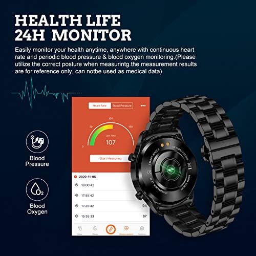 LIGE Intelligens Karóra az Android, iOS, Bluetooth Hívások Hang Chat pulzusmérő Aludni Monitor Fitness Tracker, 1.3 Teljes