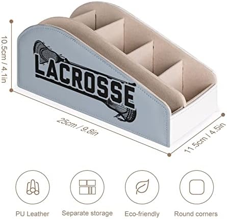 Lacrosse PU Bőr Ellenőrzési Tároló Doboz Multi-Funkcionális Asztali Szervező a TV Távirányító Jogosultjai