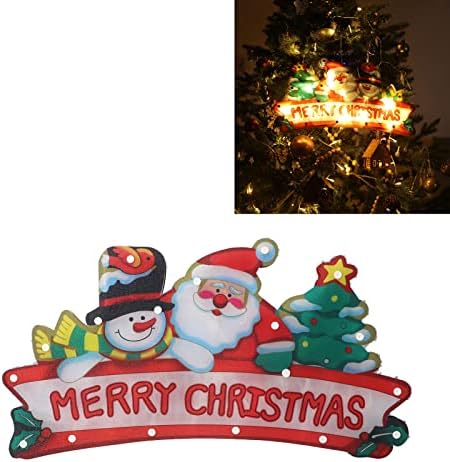 ZRQYHN LED Égő Holografikus Mikulás Karácsony Ablak Dekoráció Createa Ünnepi Hangulatot Beltéri Kültéri Home Office Xmas 17.3x8.7x0.8in