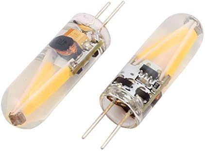 Aexit 2db AC lámpatestek, valamint az ellenőrzések DC 12V 5Watt 150LM COB G4 Bázis LED Izzó, Lámpa Csere Meleg Fehér