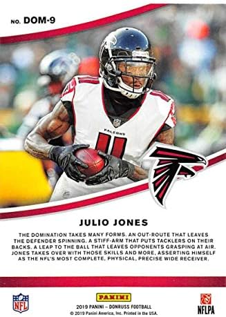 2019 Donruss Dominators 9 Julio Jones Atlanta Falcons Foci Kártya