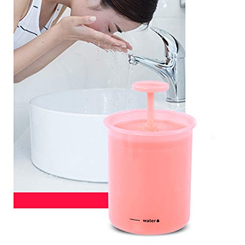 Grey990 Egyszínű Hab Készítő Arc Tisztító Zuhany, Fürdő Sampon Utazási Háztartási Műanyag Pohár Háztartási Eszköz, Rózsaszín