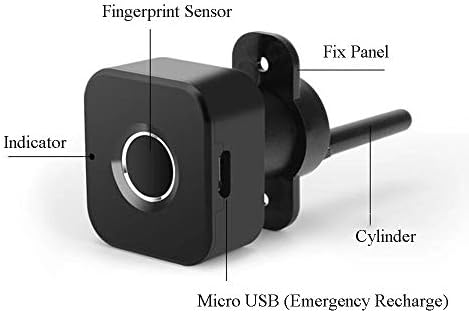 MXIAOXIA Újratölthető USB Okos Ujjlenyomat Fiókban Lock lopásgátló Biztonsági Mini Elektromos Zár Szekrény Szekrény Szekrény Cipős
