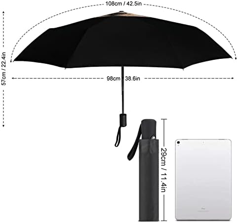Kutya Fajta Basset Hound Utazási Esernyő Szélálló 3 Redők Auto Nyitva Közel Összecsukható Esernyő a Férfiak Nők