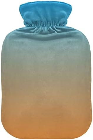 Kék Narancs Gradiens Meleg Víz Üveg fedéllel Meleg vizes tömlőt a fájdalomcsillapítás 1L Forró Táska Hot Csomag Görcsök Meleg