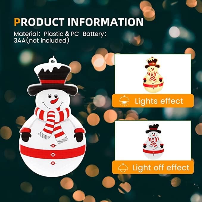 RensanR Karácsonyi Ablak Fények, 8 Vaku Mód LED-Ablak Függöny Világítás Dekoráció, 10 Db 3D függő Lámpák Karácsony, USB Vezérlés