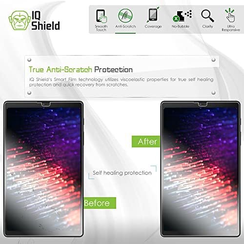 IQShield képernyővédő fólia Kompatibilis a Samsung Galaxy Tab A7 Lite Anti-Buborék Tiszta Film