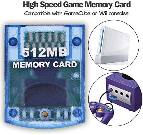 Memória Kártya 512MB(8192 Blokkok) a Nintendo Wii Játék Kocka NGC Gc (1 Csomag 512 MB)