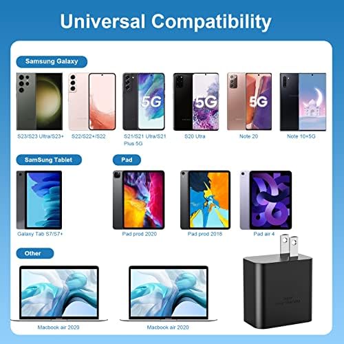 C típusú Töltő, 45W USB-C Fali Töltő Samsung Töltő Gyors Töltés, Szuper Gyors Töltő C Típusú Samsung Galaxy S23 Ultra/S23+/S23