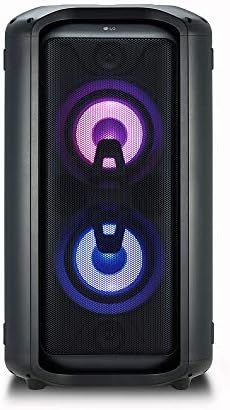 LG XBOOM Hordozható Bluetooth Hangszóró Rendszer RK7 - 550 Watt Kimeneti, Karaoke-Teremtő, illetve a LED-es Világítás, Fekete