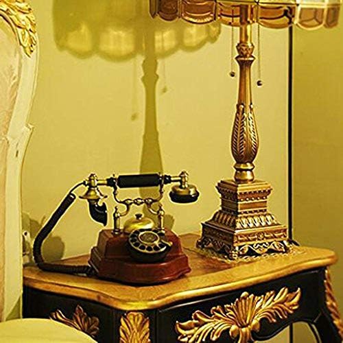 ZYZMH Retro Telefon，Retro Vezetékes Telefon, Vezetékes Otthoni Hotel Irodai Dekoráció Tömör Fa Klasszikus Vintage Régi