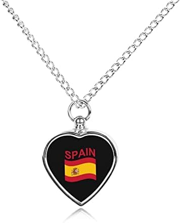 Zászló Spanyolország Pet Emlékmű Nyaklánc Kisállat Hamvasztás Ékszer a Hamvak Urnában Nyaklánc Ajándék Medál Méret