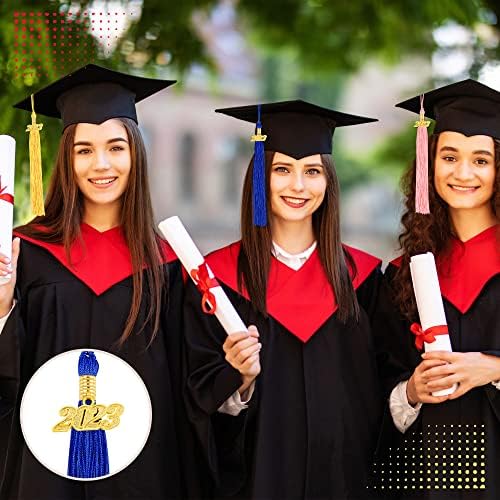2 Db 2023 Érettségi Bojt Egyetemi Diploma Tartozékok 2023 Klasszikus Tassel Tartozékok Érettségi Kap Tassel a Ballagási Ünnepségek Dísz (RoyalBlue)