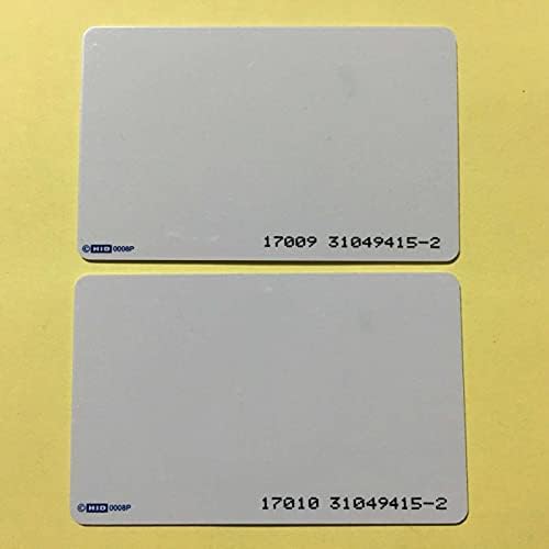 CSYANXING Fehér HID 1386LGGMN ISOProx II Kártya - 26 kicsit PVC Programozott HID Kártya 10db