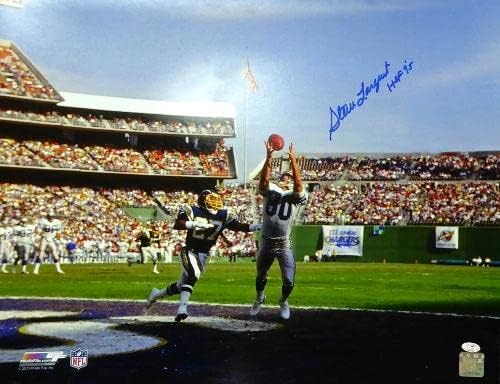 Steve Largent Dedikált Keretes 16x20 Fotó Seattle Seahawks HOF 95 MCS Holo Raktáron 209374 - Dedikált NFL-Fotók