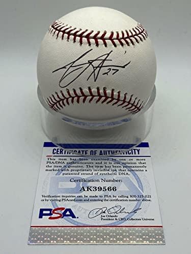 Jeremy Hermida Florida Marlins Aláírt Autogramot Hivatalos OMLB Baseball PSA DNS - Dedikált Baseball
