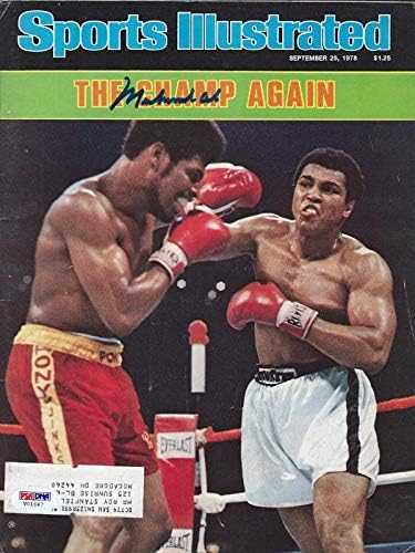 Muhammad Ali Dedikált Sports Illustrated Magazin PSA/DNS V01647 - Dedikált Boksz Magazinok