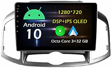 9 3+32GB Android 10 Dash Autó Sztereó Rádió Alkalmas Chevrolet Captiva 2011 12 13 14 15 16 17 GPS Navigációs fejegység Carplay Android Auto