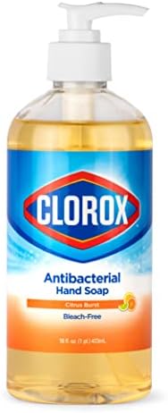 Clorox Antibakteriális Folyékony Szappan Szivattyú | 16 oz Citrus Tört Antibakteriális Szappan | Folyékony Szappan Megszünteti a Kórokozók,