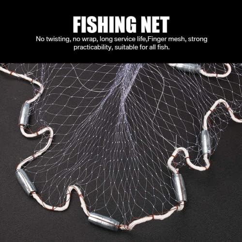 Yeahmart Kézzel készített Amerikai tengeri Halászatra Leadott Net, nagy teherbírású Igazi Cink-Bőröstül Súlyok Csali Csapda Hal