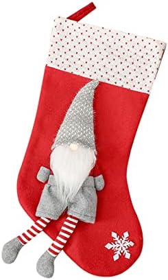 Karácsonyi Gnome Harisnya, 3D Plüss svéd Gnome Harisnya Kandalló Harisnya Ajándék Táskák a Karácsonyi Ünnepi Dekoráció Kolibri ólomüveg